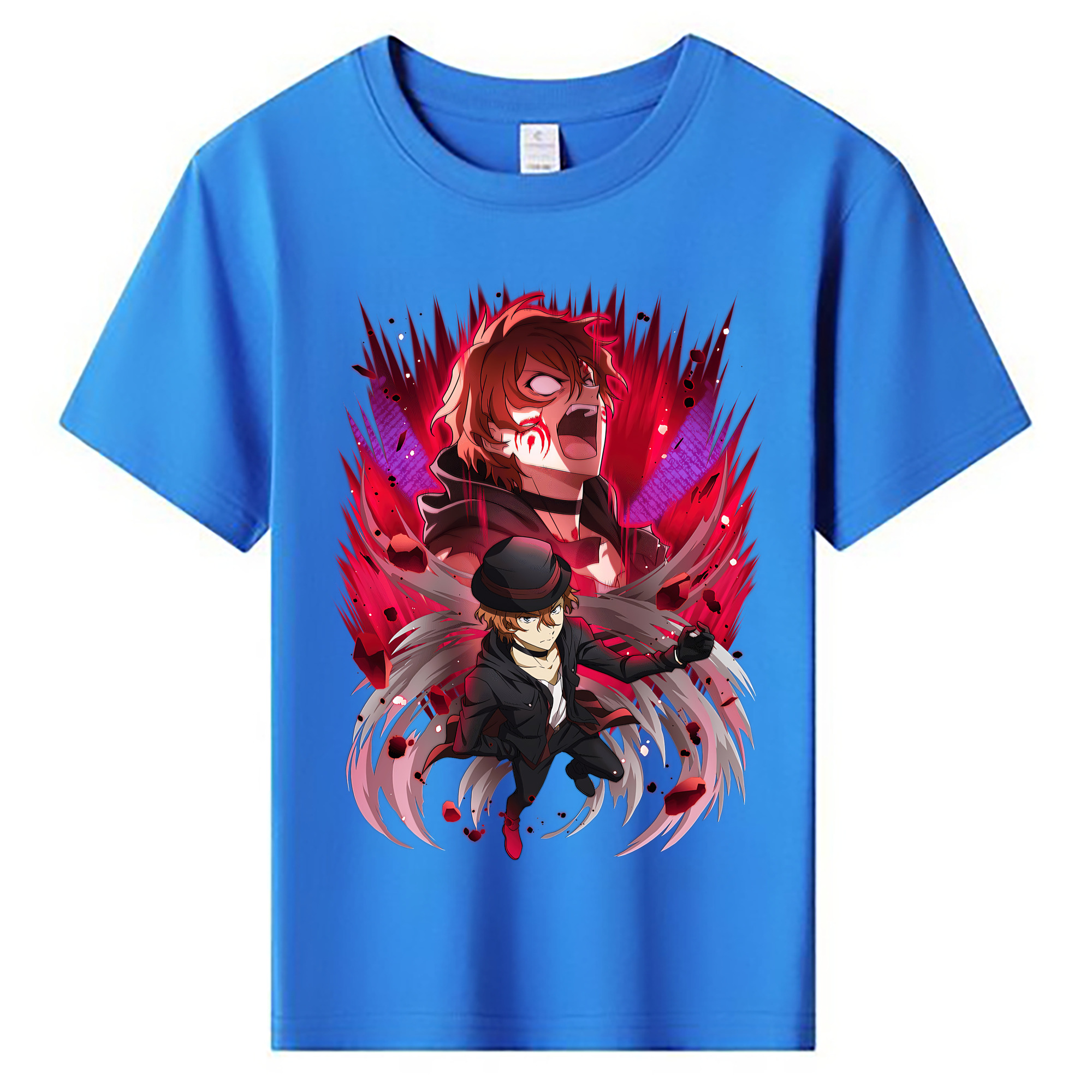 （画像用） 文豪ストレイドッグス Bungo Stray Dogs 綿100％キッズTシャツ（フロントプリント）
